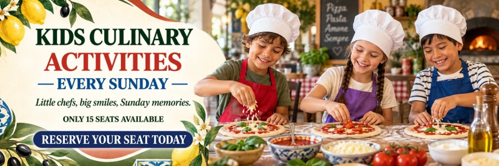 Kids Culinary Activities every Sunday at The Italian Deli Co. — Reserve your seat today